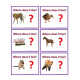 Animals and their homes – Flash cards, Cut and Paste Task cards, and Worksheets – All real images.